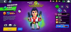 Conta Brawl Stars com o Wattson Paladino vermelho