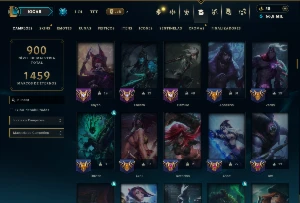 Esmeralda 3 com TODOS os Champs e 155 Skins +2 Raras - League of Legends LOL