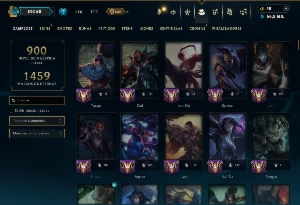 Esmeralda 3 com TODOS os Champs e 155 Skins +2 Raras - League of Legends LOL