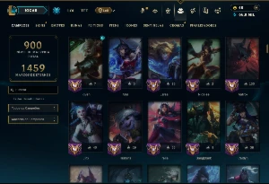 Esmeralda 3 com TODOS os Champs e 155 Skins +2 Raras - League of Legends LOL