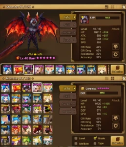 Global|Level:50|5 6*|10 5*|Bael|No-88 - Summoners War