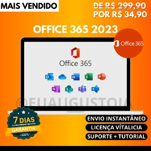 OFFICE 365 2023 - 5 Dispositivos Licença Vitalícia - Assinaturas e Premium