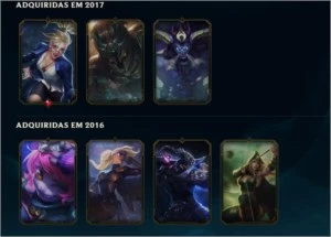 CONTA DE LOL UNRANKED - 37 CAMPEÕES - 7 SKINS - League of Legends