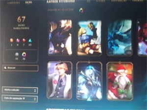 Conta Unranked,67 skins,62 heróis, aatrox e graves vitorioso - League of Legends LOL