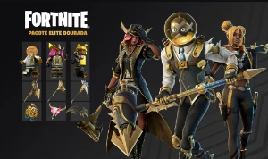 Pacote Fortnite: Elite Dourada