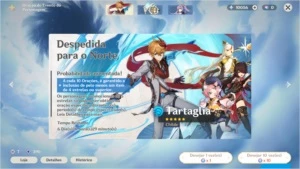 GENSHIN IMPACT- AR43 - DILUC - TARTAGLIA - ARCO 5* 10K GEMAS