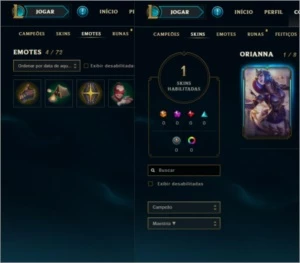 Conta lol Gold IV 21 Campeões/Já com skin vitoriosa - League of Legends