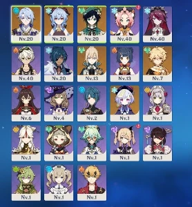 Conta de Genshin Impact com Ayato + Venti + Ganyu
