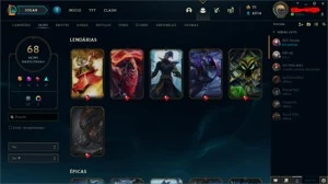Conta lol com skins , já foi plat agora esta ouro - League of Legends