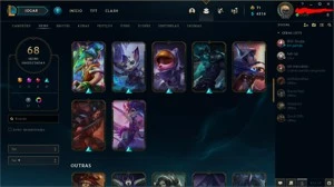 Conta lol com skins , já foi plat agora esta ouro - League of Legends