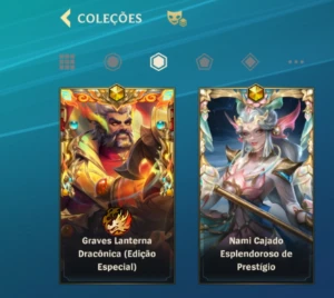 Conta com Nami prestígio e mais 100 skins.