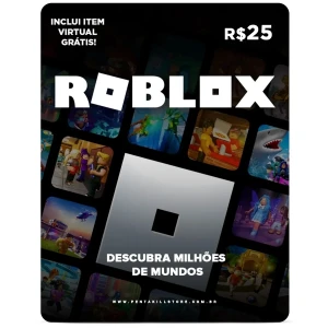 Gift Card Digital Roblox R$25 - Gift Cards