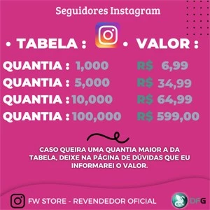 [PROMOÇÃO] Seguidores Instagram - 1K por R$ 6,99 - Redes Sociais