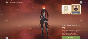 Conta Genshin Impact - AR60 com skin do Diluc.