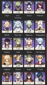 Conta Genshin Impact - AR60 com skin do Diluc.