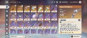 Conta Genshin Impact - AR60 com skin do Diluc.
