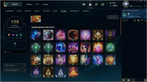 Conta League of Legends┃Platina IV┃42 skin's┃Troca de nick LOL