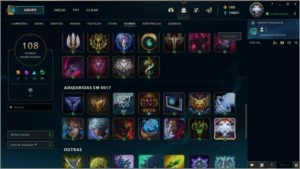 Conta League of Legends┃Platina IV┃42 skin's┃Troca de nick LOL