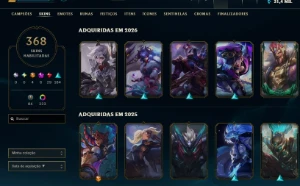 Conta De Lol (+350 Skin, +250 Cromas E Todos Os Campeões) - League of Legends