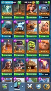 Conta Clash Royale level 11 4000 troféus