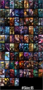 VENDO CONTA LOL PLAT 5 MMR DE PLAT 1/FULL CAMPEÃO/85SKINS - League of Legends