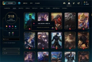 Conta lol Diamante 3 com muitas skins ! - League of Legends