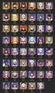 ✨Hutao+Baculo / Ayato+Lua De Futsu + 15 Personagens 5*⭐Ar57✨ - Genshin Impact