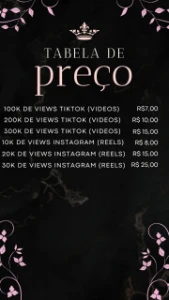  views No Tiktok Mundiais/Brasileiros |  - Redes Sociais