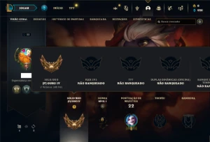 Conta ouro 4 com 26 Champs e 2 Skins - League of Legends LOL