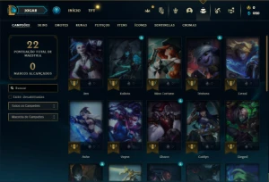 Conta ouro 4 com 26 Champs e 2 Skins - League of Legends LOL