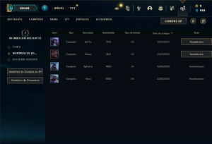 Conta ouro 4 com 26 Champs e 2 Skins - League of Legends LOL