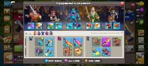 CV16 LENDA SEMI FULL - 10 EQUIP. FULL - 6 CONSTRUTORES - Clash of Clans