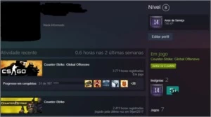 CONTA CS GO 12-16 ANOS DE STEAM 3 MEDALHAS ATÉ 1000 HORAS - Counter Strike