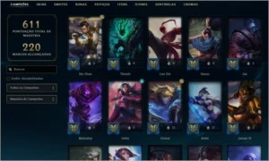 CONTA LOL COM TDS OS CHAMPS - League of Legends