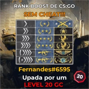 BLACK FRIDAY - RANK BOOST - SUBIR DE PATENTE! SEM CHEAT! - Counter Strike CS