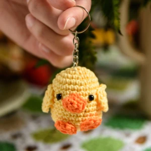 Chaveiro mini pato — Cor Sortida - Artesanato e Personalizados