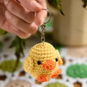 Chaveiro mini pato — Cor Sortida - Artesanato e Personalizados