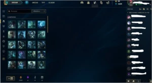 Conta League of Legends - 210 Skins - Platina IV LOL