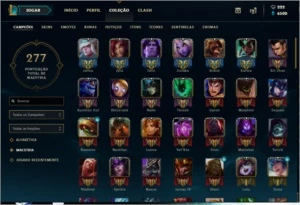 CONTA LOL LV 91- 98 CAMPEÕES-42 SKINS-10 CROMAS - League of Legends
