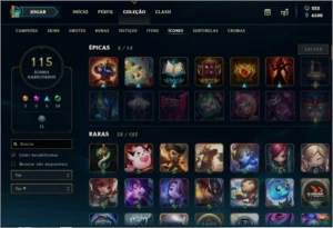 CONTA LOL LV 91- 98 CAMPEÕES-42 SKINS-10 CROMAS - League of Legends