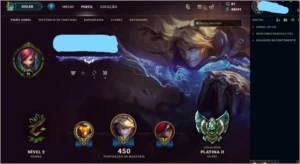 Conta diamante IV 59 skins - League of Legends LOL