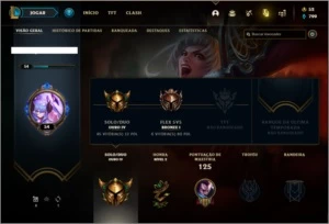Conta ouro 4 com 54 skins e 84 champs - League of Legends LOL