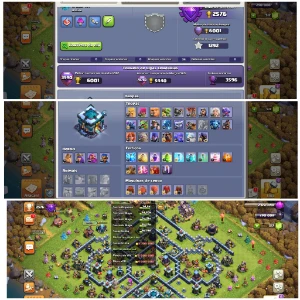 Th13 Full com record de 6001 troféu lendários - Clash of Clans