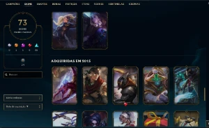 6628 Rp - 73 Skins - 60 Essencias Miticas League Of Legends LOL