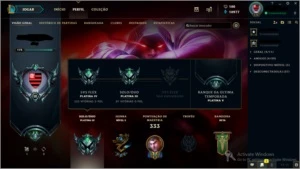 Conta League Of Legends Platina III LOL