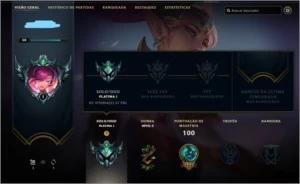 Conta lol platina 1 com 2 ultimates e mitica - League of Legends