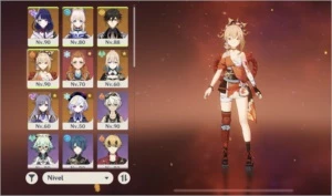 Ar56. Yoimiya + agitação, Raiden, kokomi, zhongli e muito + - Genshin Impact