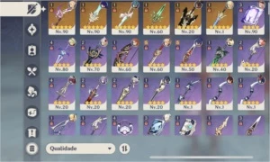 Ar56. Yoimiya + agitação, Raiden, kokomi, zhongli e muito + - Genshin Impact
