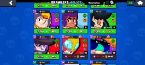 Conta Brawl Stars 60 Brawlers