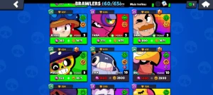 Conta Brawl Stars 60 Brawlers